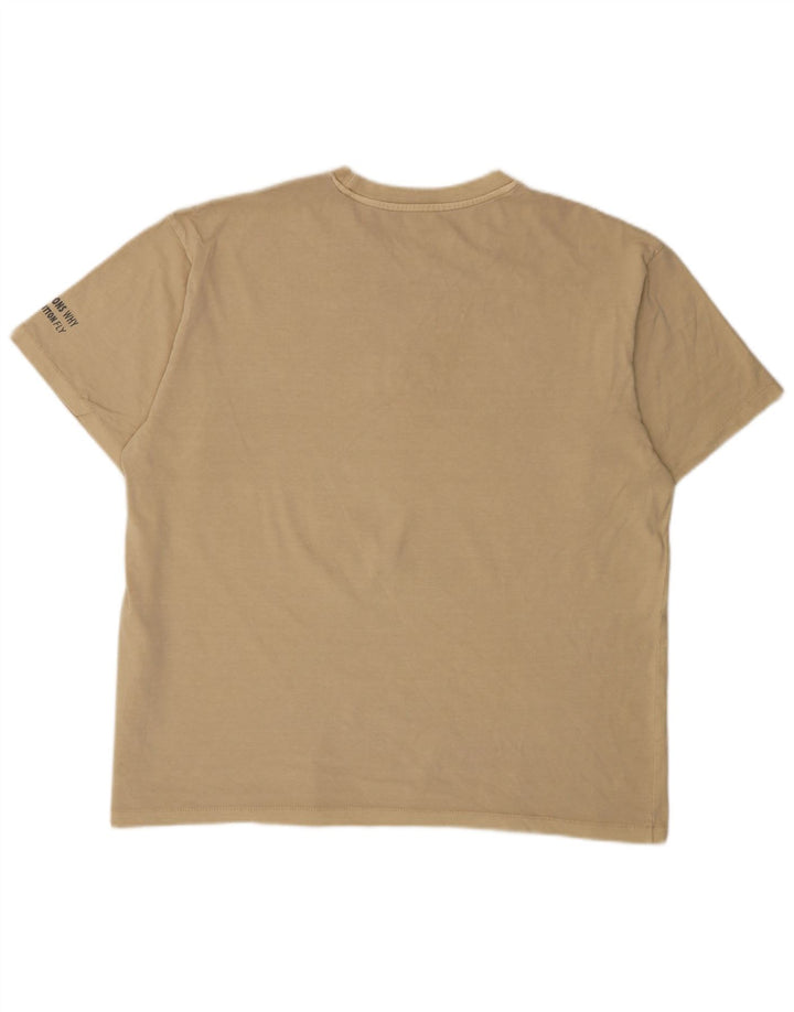 Levi's Herre grafisk T-shirt Top Stor Beige Bomuld
