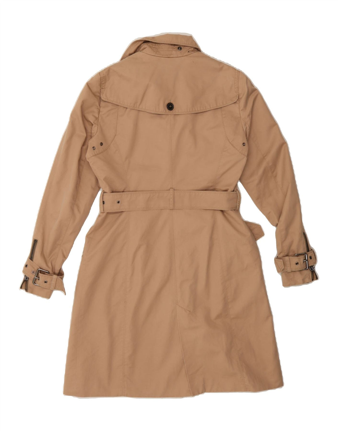 ZARA Womens Trench Coat UK 12 Medium Brown Vintage Zara and Second-Hand Zara from Messina Hembry 