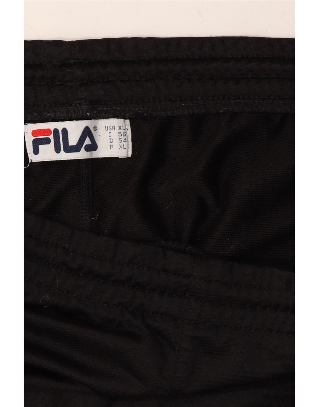 FILA Mens Tracksuit Trousers XL Black Polyester Vintage Fila and Second-Hand Fila from Messina Hembry 