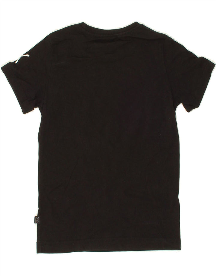 PUMA Boys Graphic T-Shirt Top 7-8 Years Black Vintage Puma and Second-Hand Puma from Messina Hembry 