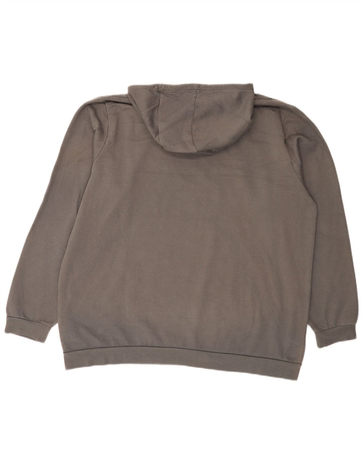 Adidas hættetrøje til mænd 2XL grå bomuld