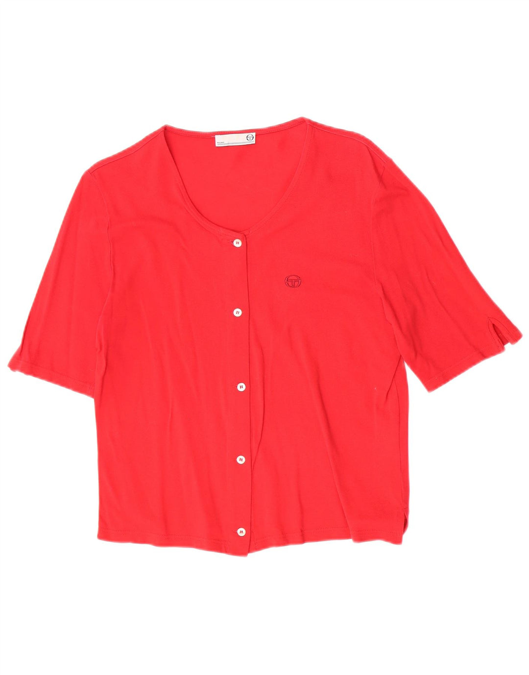 Sergio Tacchini Dame Kortærmet Bluse Top IT 48 XL Rød