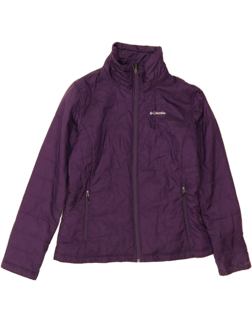 COLUMBIA Womens Omni-Heat Padded Jacket UK 18 XL Purple Polyester Vintage Columbia and Second-Hand Columbia from Messina Hembry 