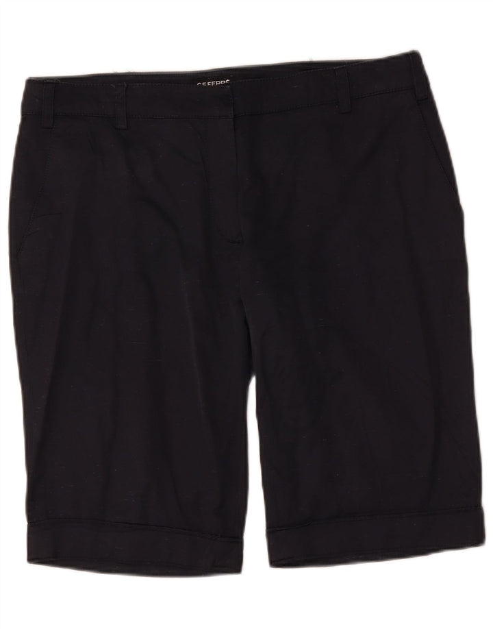 Gianfranco Ferre Dame Chino Shorts W34 Large Navy Blue Silke