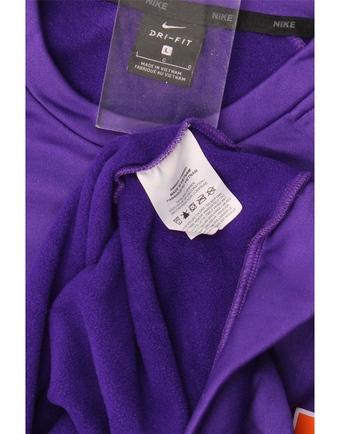 NIKE Herre Menchville Wrestling Grafisk Sweatshirt Jumper Stor Lilla