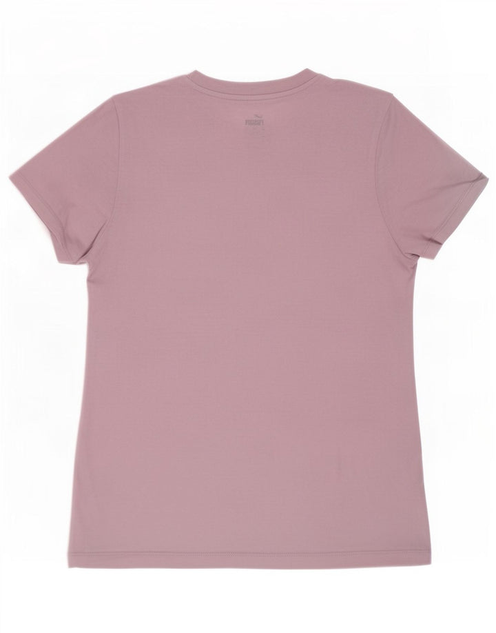Puma T-Shirt Top UK 12 Medium Pink Colourblock