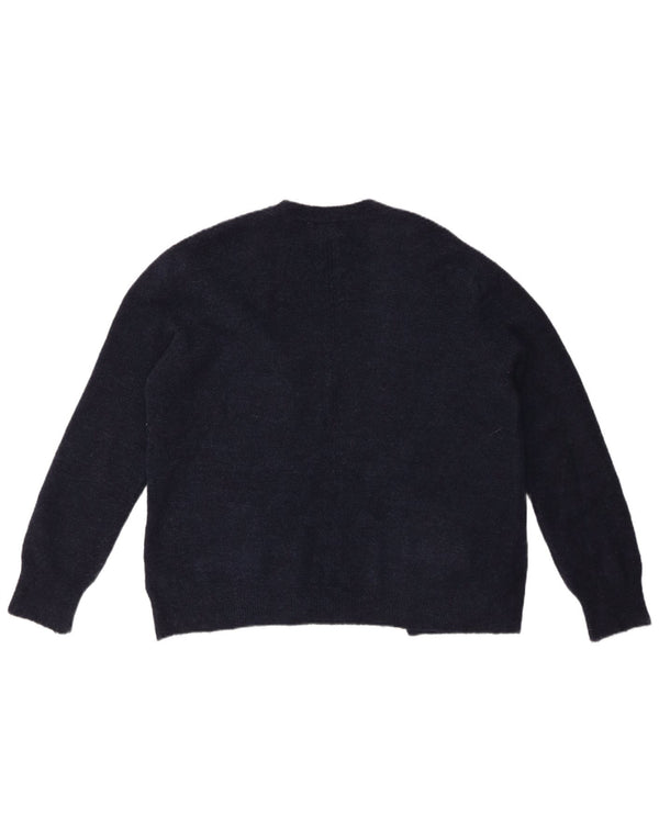 Fat Face Dame Cardigan Sweater UK 12 Medium Navy Blue