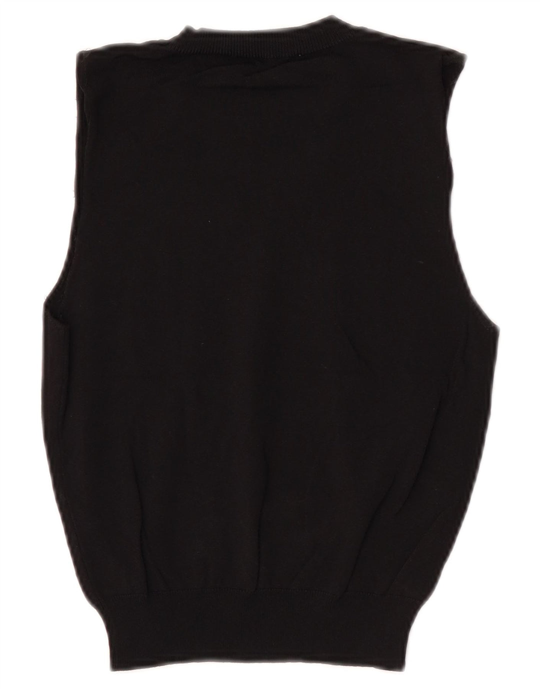 Zara Womens Crop Vest Tank Top UK 8 Small Black Polyester
