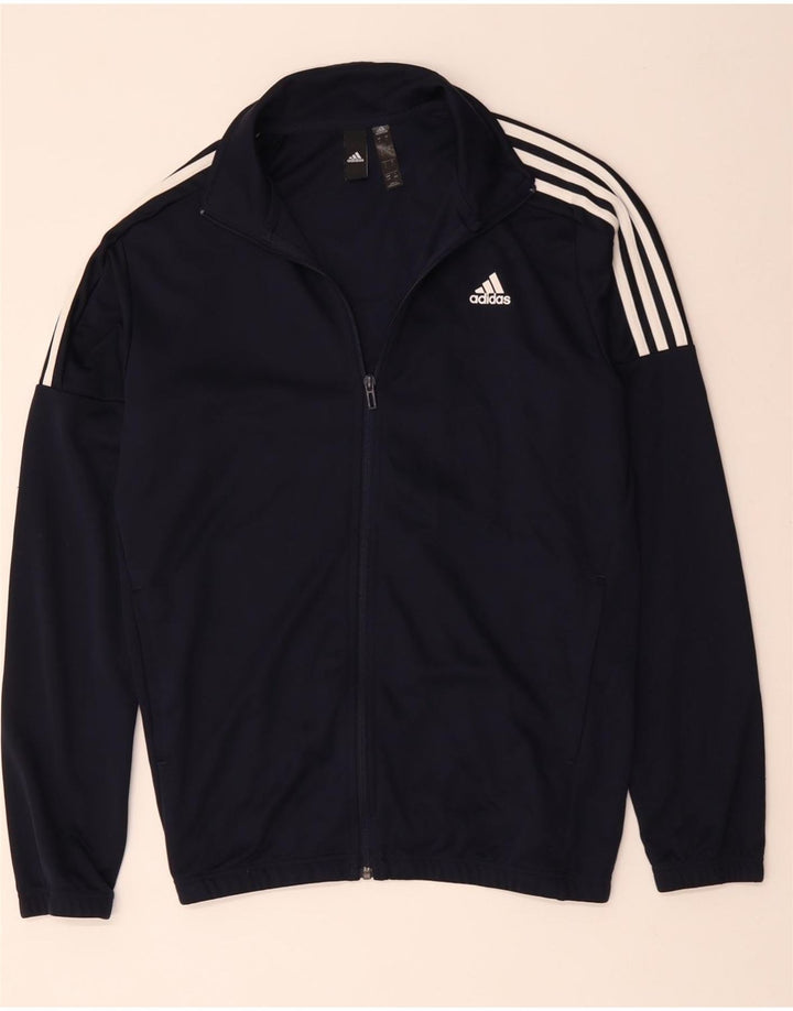 ADIDAS Træningsdragt til mænd, topjakke, stor marineblå polyester