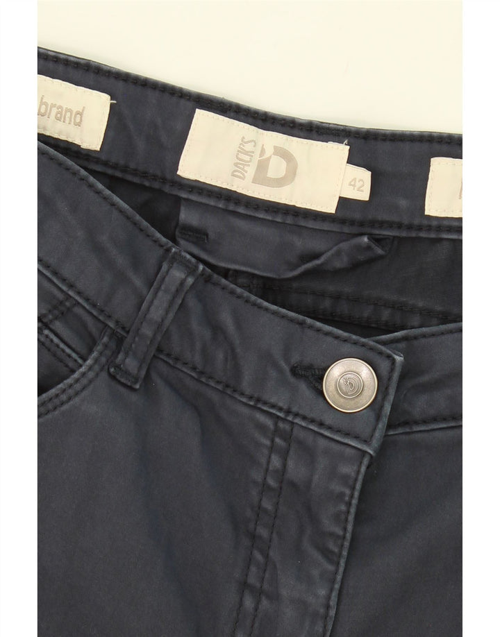 DACK'S Womens Regular Fit Casual Trousers IT 42 Medium W30 L32 Navy Blue Vintage Dack's and Second-Hand Dack's from Messina Hembry 