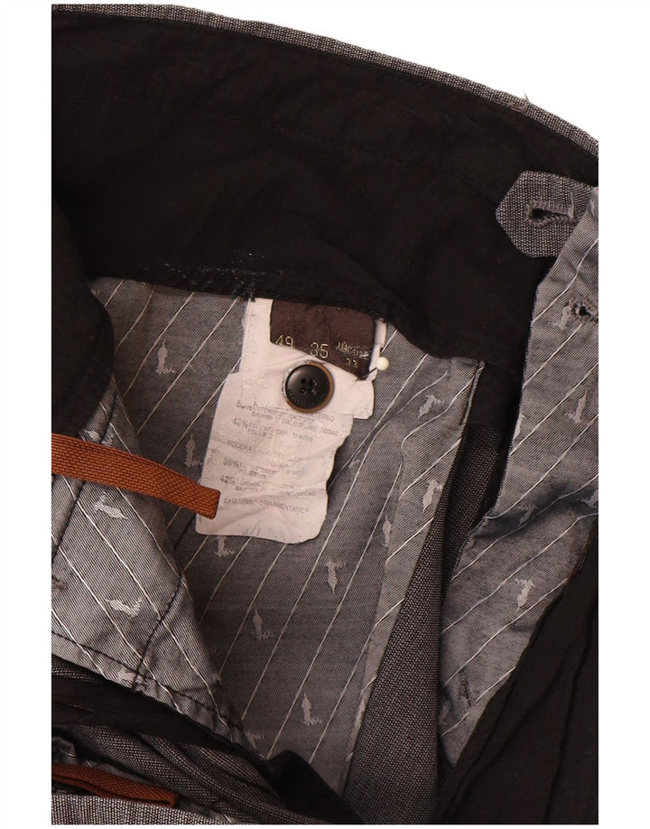 Trussardi bukser med lige jakkesæt til kvinder W33 L30 Grå bomuld