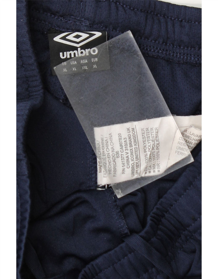 Umbro Womens Graphic Capri træningsdragt Bukser UK 18 XL Navy Blue Polyester