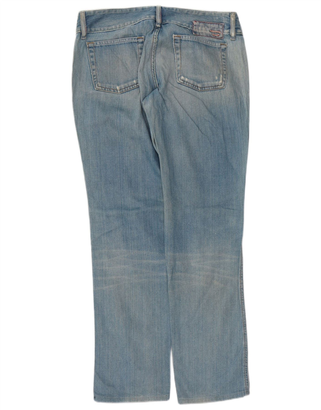 DIESEL Dame Straight Jeans W31 L31 Blå Bomuld
