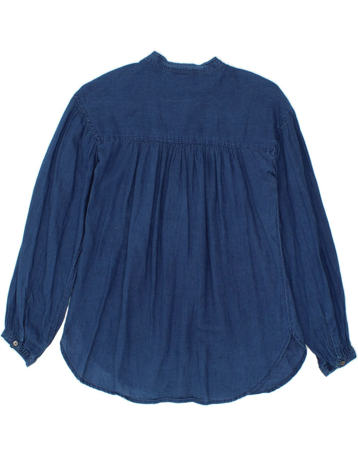 J. CREW Womens Pullover Shirt US 00 2XS Blue Vintage J. Crew and Second-Hand J. Crew from Messina Hembry 