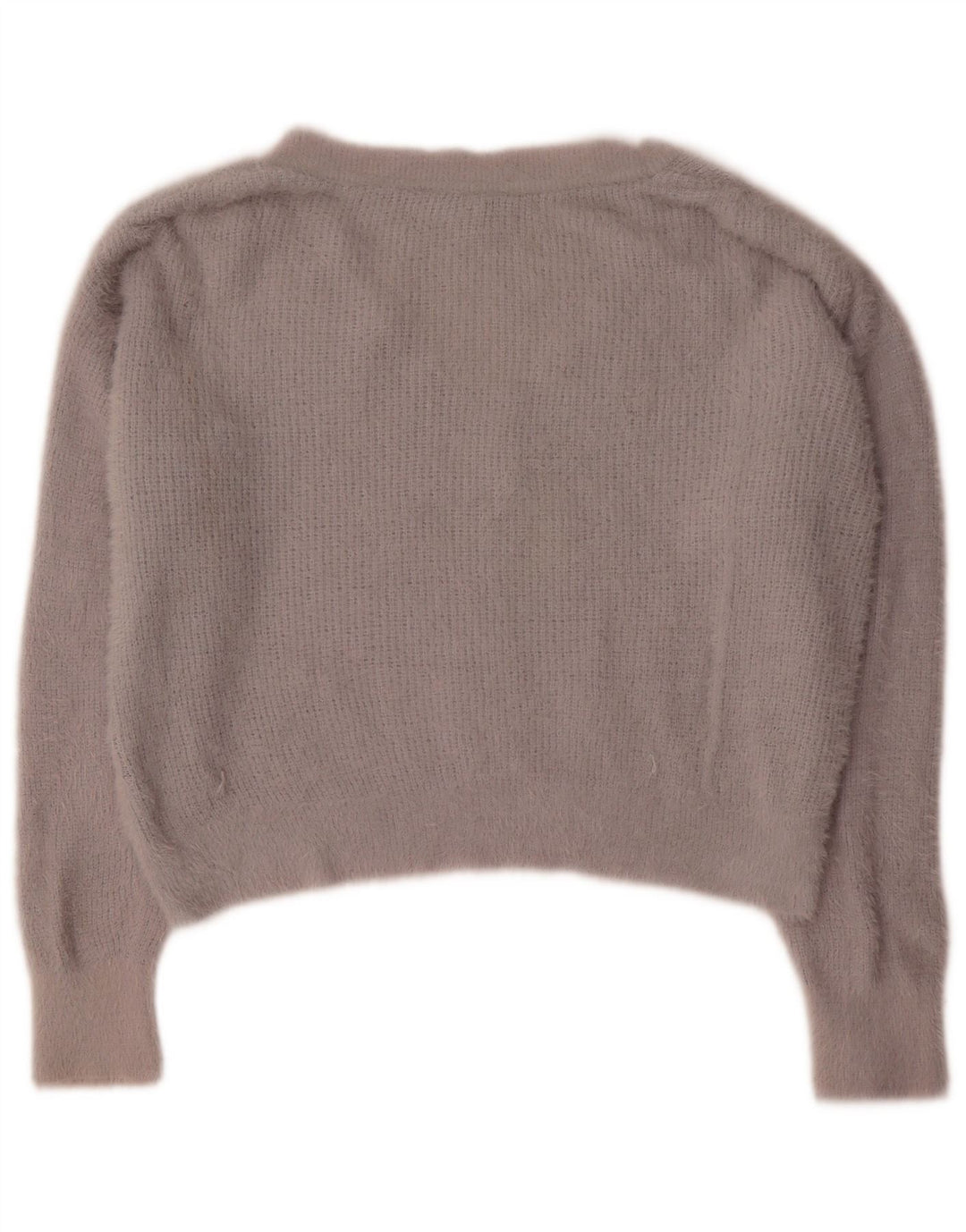 Topshop Womens Crop Oversized V-hals sweater UK 10 Small Grey