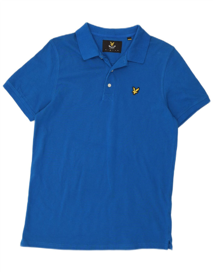 Lyle & Scott herre poloshirt mellemblå bomuld