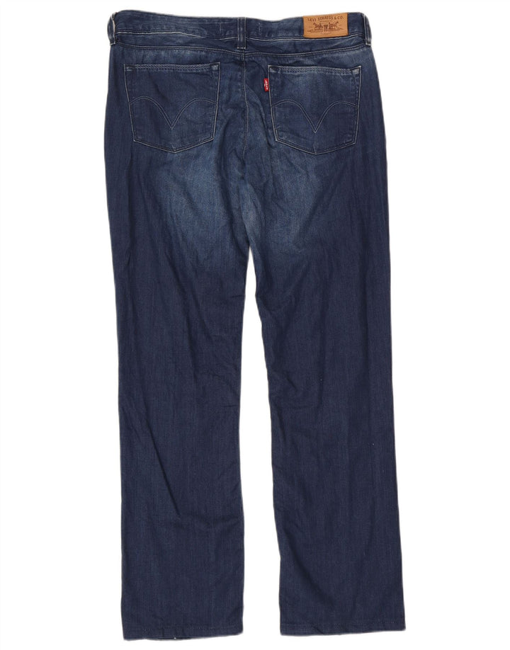 Levi's Dame 572 Bootcut Jeans W31 L28 Marineblå Bomuld