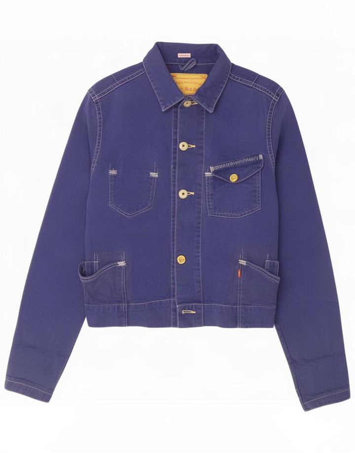 Levi's Dame denimjakke UK 14 Medium Lilla Bomuld