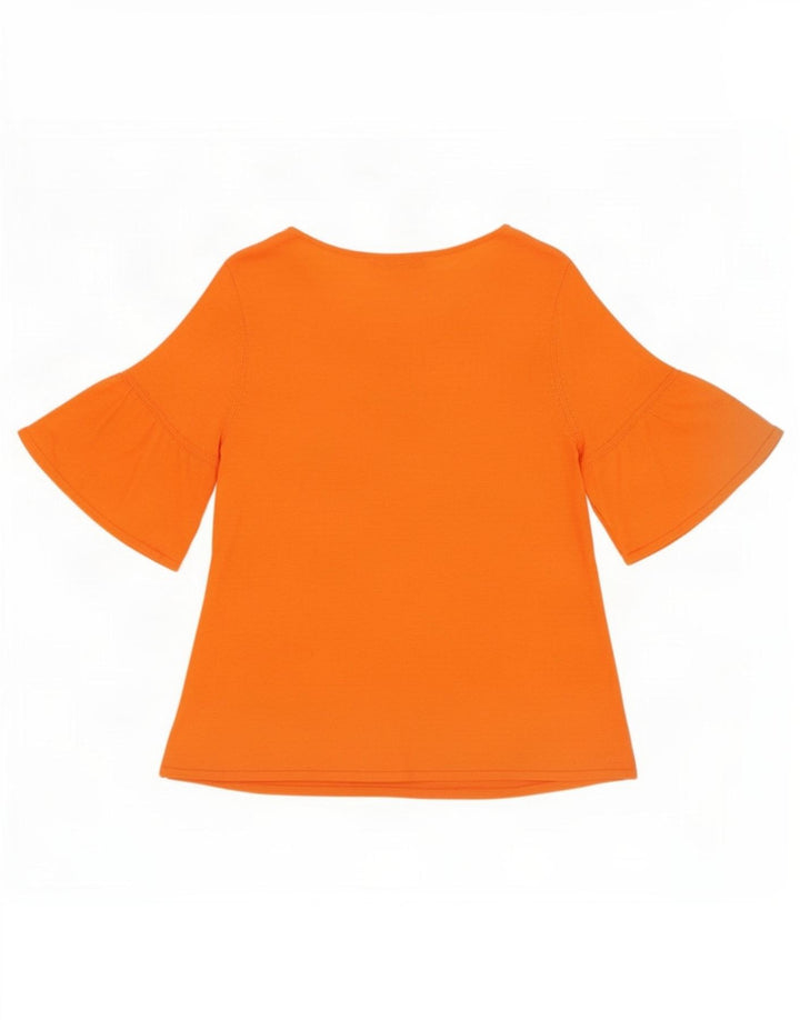 Marks & Spencer Damebluse Top UK 14 Medium Orange Akryl