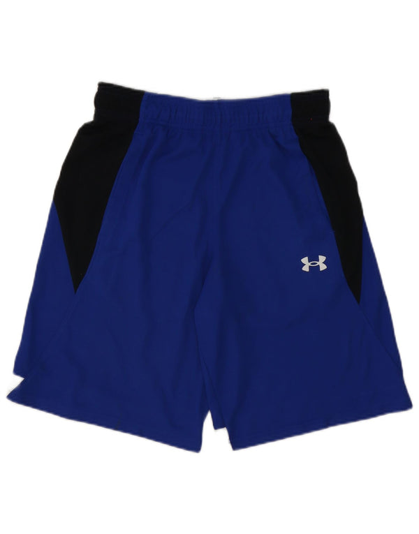 Under Armour Herre sportsshorts Small Blue Colourblock Polyester