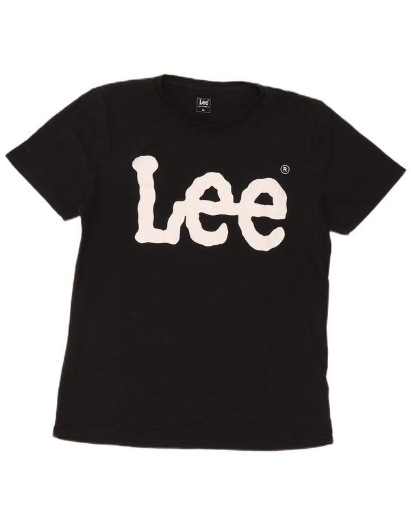 Lee Herre grafisk T-shirt top XL sort bomuld