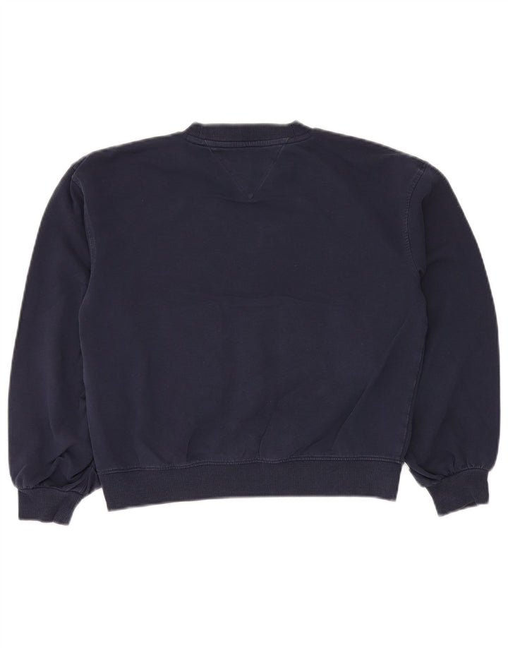 TOMMY HILFIGER Graphic Crop sweatshirt til piger 11-12 år Marineblå