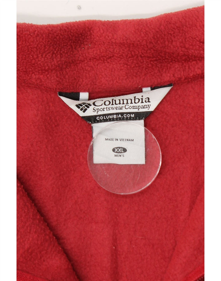 COLUMBIA Fleecejakke til mænd UK 44 2XL Rød Polyester