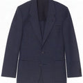 Vintage Herre 2-knaps Blazer Jacket IT 50 Large Navy Blue Gingham