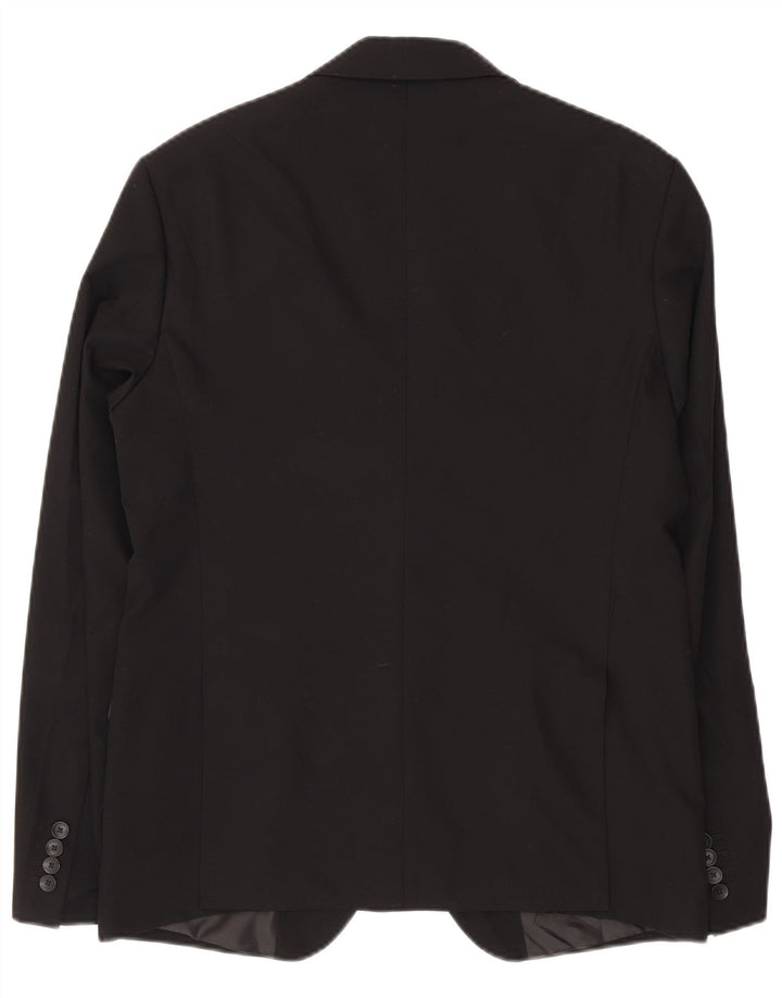 Zara Herre 2-knaps blazerjakke EU 50 Medium Sort