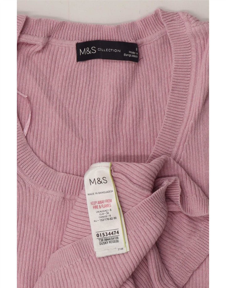 Marks & Spencer Damevest Top UK 8 Small Pink Viscose