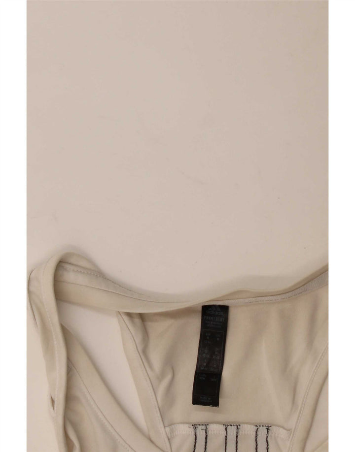 Adidas Dame Aeroready Vest Top UK 12/14 Medium White