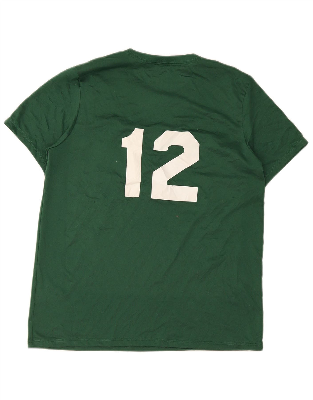 Nike Herre Dri Fit grafisk T-shirt top mellemgrøn polyester