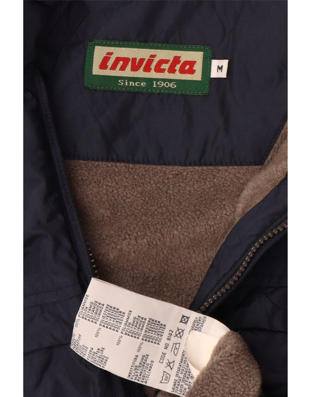 Invicta Herre Windbreaker Jacket UK 38 Medium Navy Blue Polyamid
