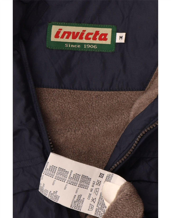 Invicta Herre Windbreaker Jacket UK 38 Medium Navy Blue Polyamid