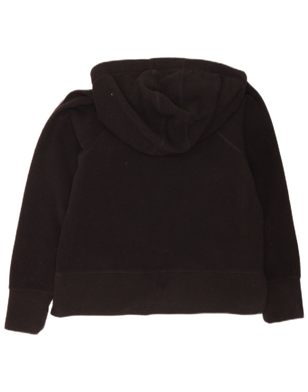 Calvin Klein Womens Oversized Fleece Zip Hoodie Sweater UK 10 Small Black