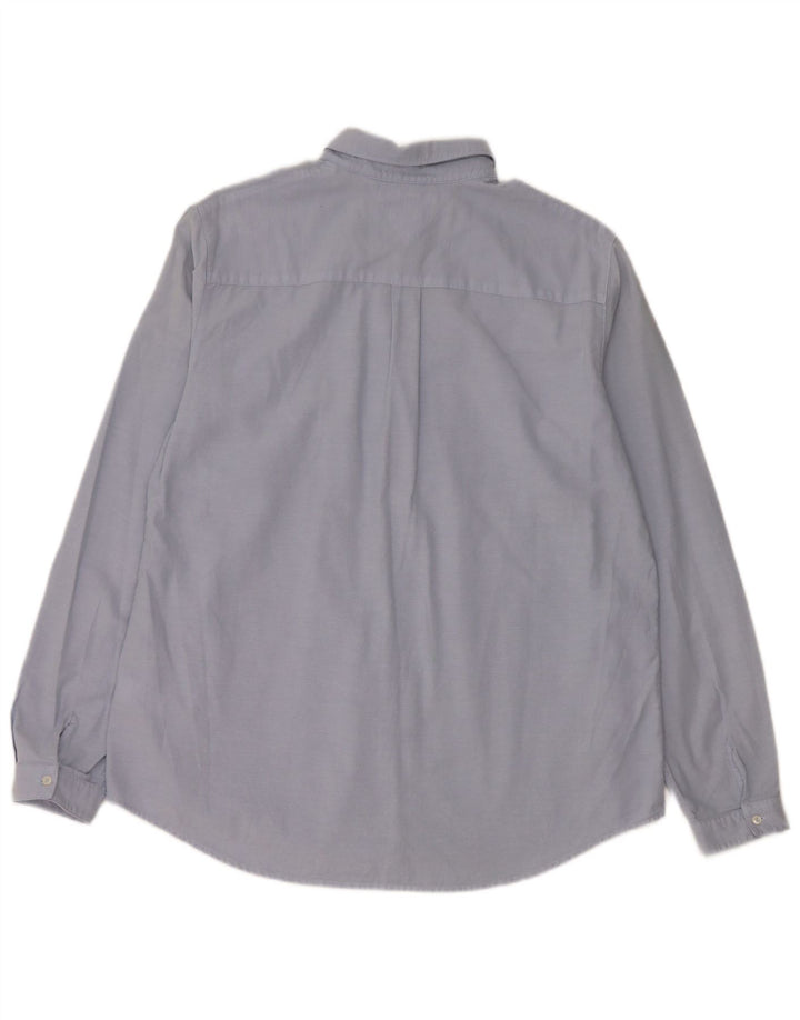 TOMMY HILFIGER Dame Regular Fit skjorte US 10 Large Blue Cotton