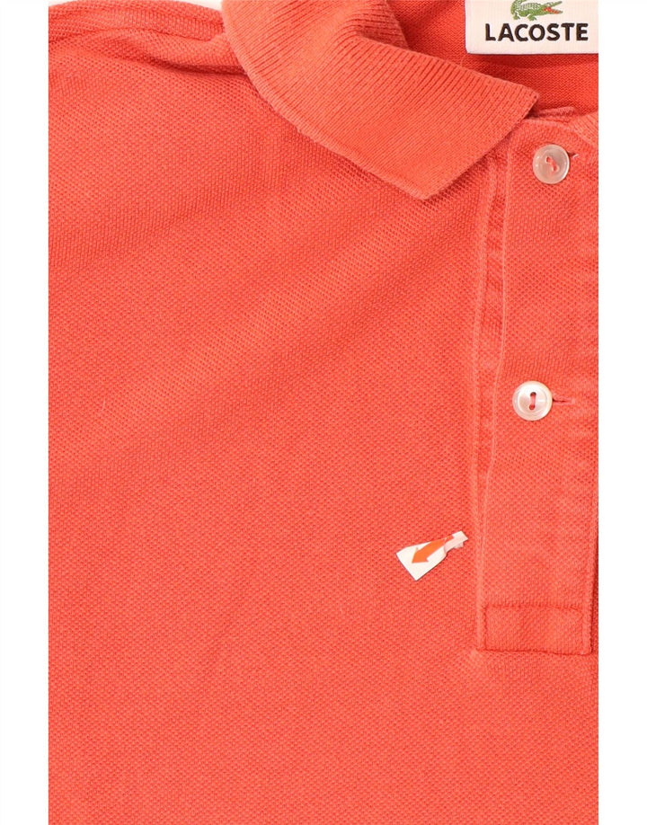 LACOSTE Mens Polo Shirt Size 3 Small Orange Cotton Vintage Lacoste and Second-Hand Lacoste from Messina Hembry 
