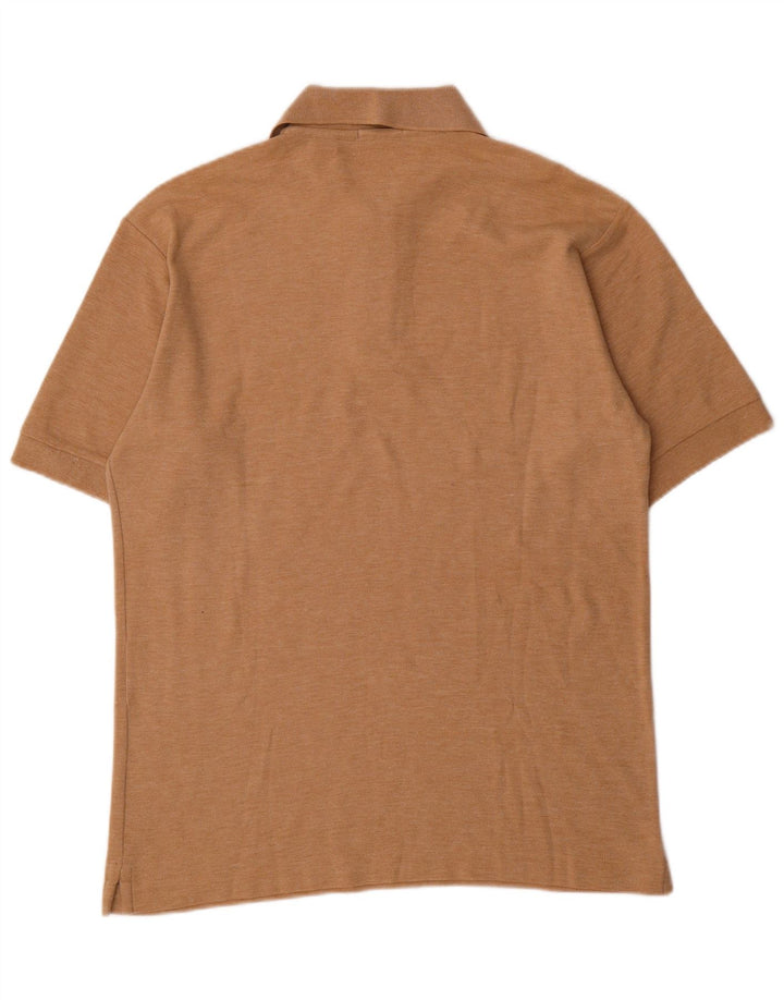FILA Poloshirt til mænd IT 46 Lille brun flækket bomuld