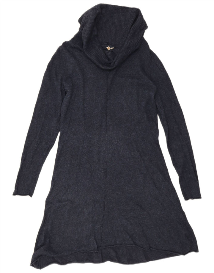 White Stuff Dame Jumper Dress UK 14 Medium Navy Blue Viscose
