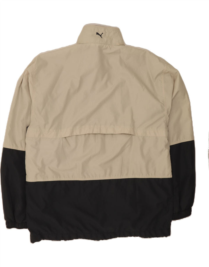 PUMA Mens Tracksuit Top Jacket XL Beige Colourblock Polyester Vintage Puma and Second-Hand Puma from Messina Hembry 