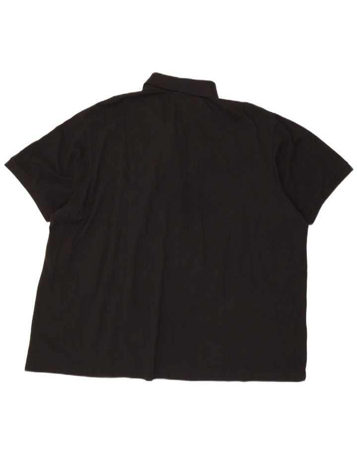 LACOSTE Poloshirt til mænd i klassisk pasform Størrelse 10 5XL Sort bomuld