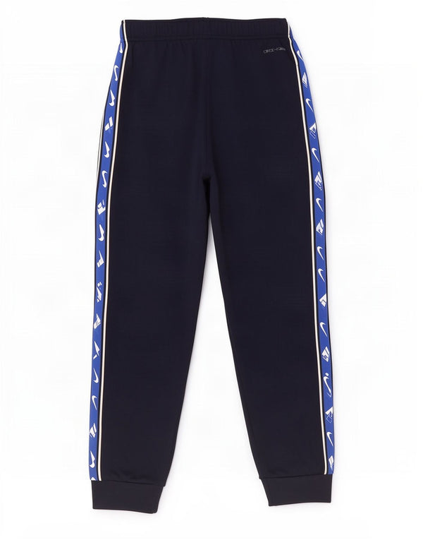 Nike Boys Dri Fit træningsdragt Bukser Joggers 8-9 år Small Navy Blue