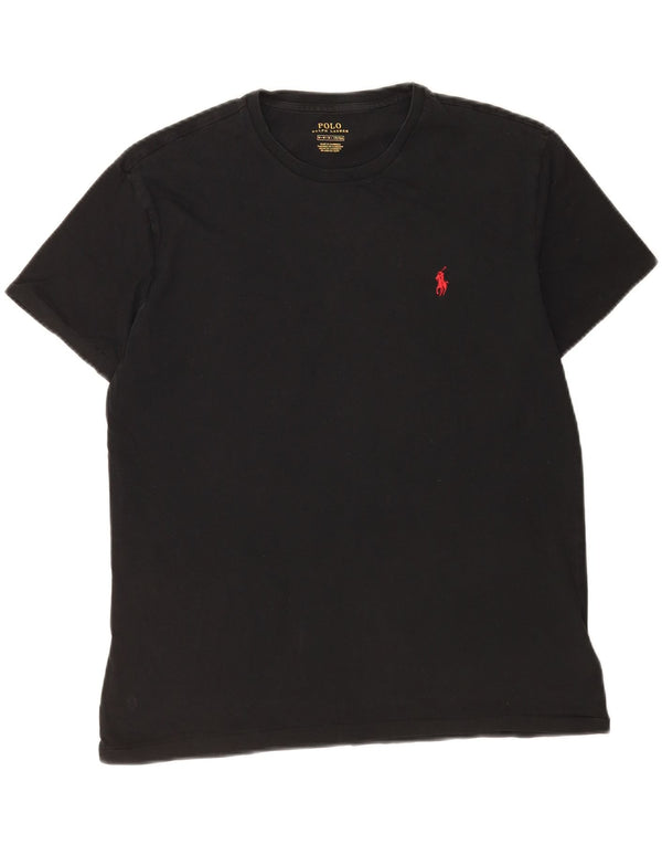 Polo Ralph Lauren Mens T-Shirt Top Medium Black Cotton