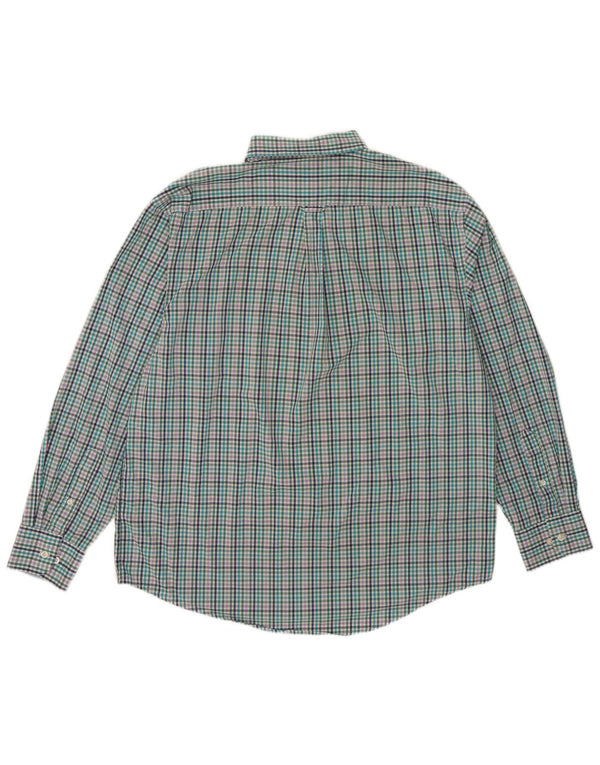 Izod Herreskjorte Stor flerfarvet Gingham Bomuld