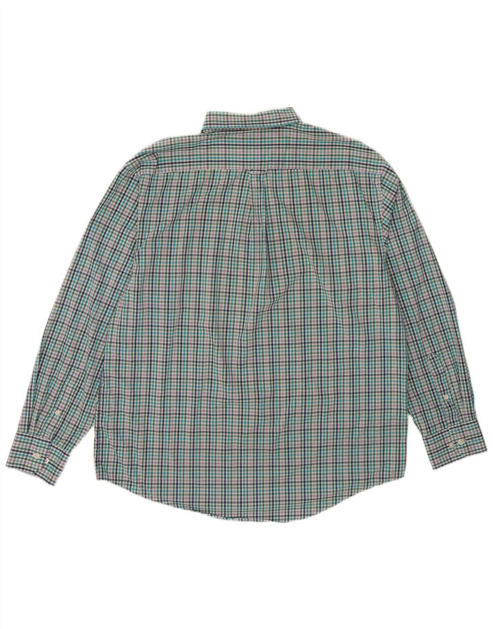 Izod Herreskjorte Stor flerfarvet Gingham Bomuld