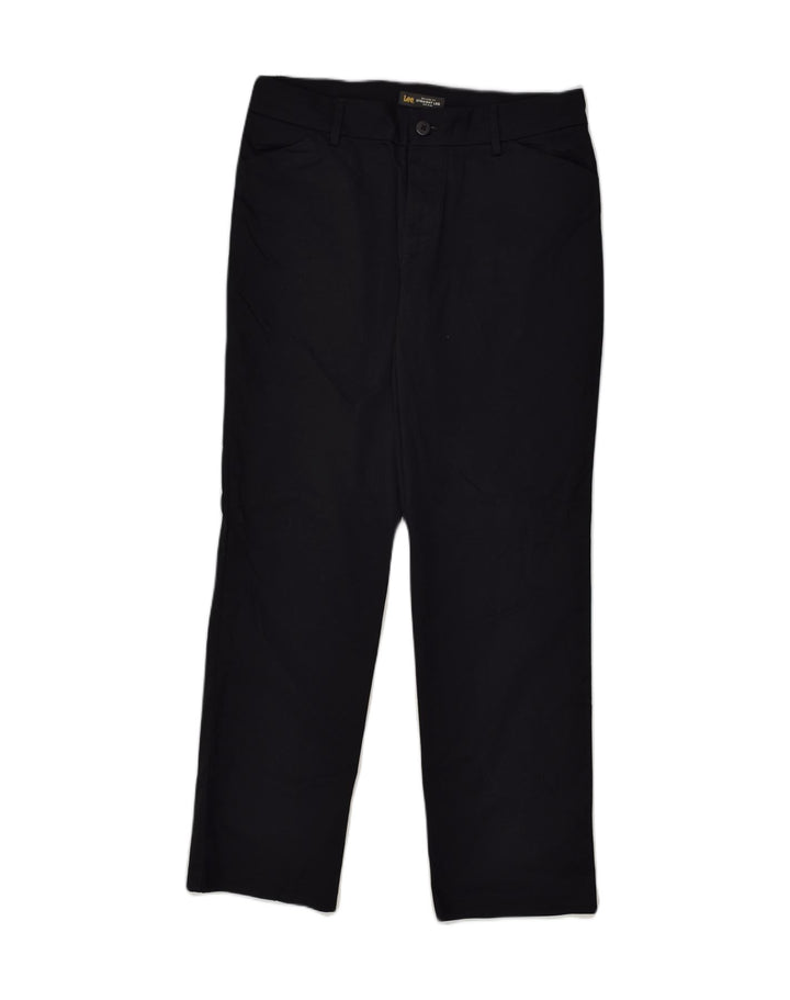 LEE Womens Mid Rise Straight Casual Trousers US 10 Large W32 L30  Blue | Vintage Lee | Thrift | Second-Hand Lee | Used Clothing | Messina Hembry 
