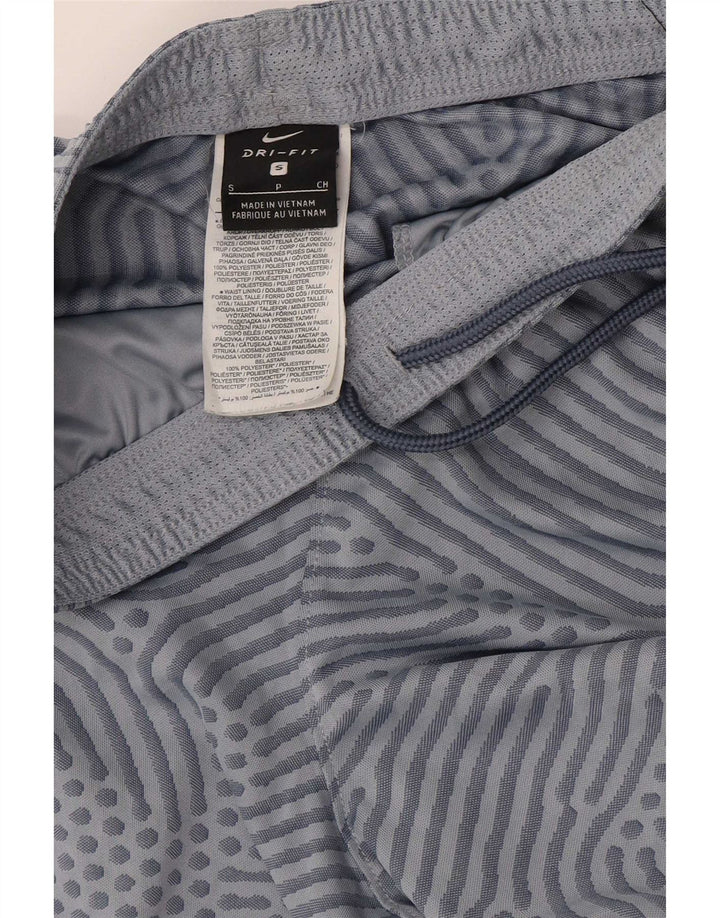 Nike Herre Dri Fit sportsshorts med abstrakt mønster, lille blå farveblok