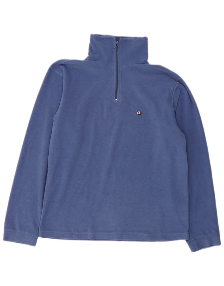 CHAMPION drenge fleecetrøje med lynlås 13-14 år marineblå polyester