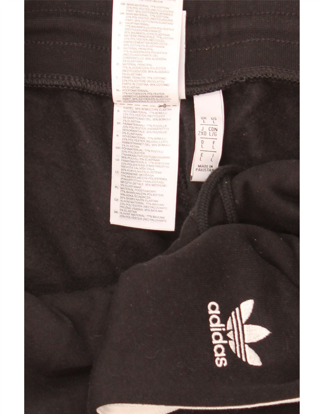 Adidas Dame træningsdragt Bukser Joggers Large Sort Bomuld