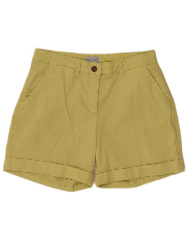 Jigsaw Dame Chino Shorts UK 12 Medium W30 Grøn Bomuld